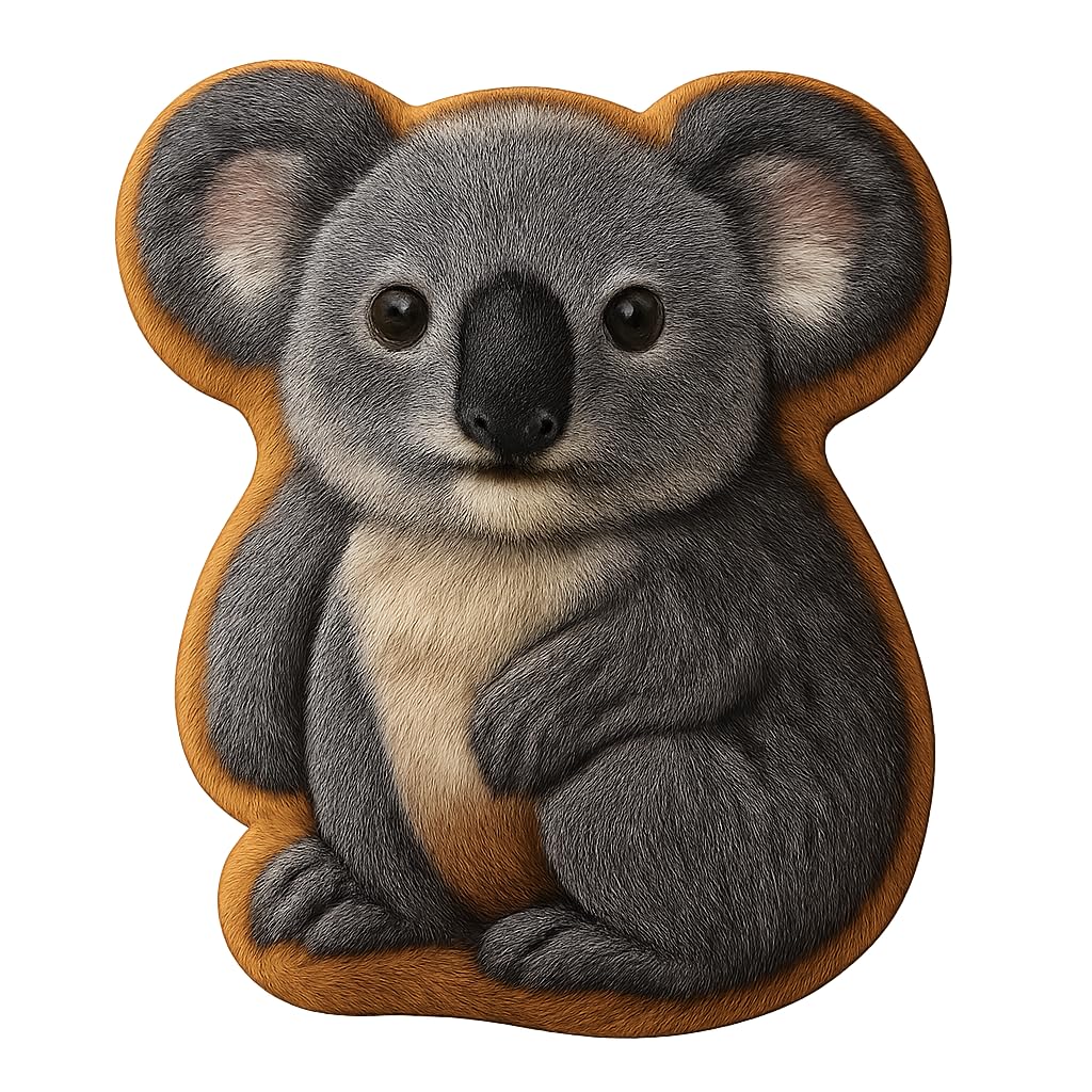 Curious Koala Cookie Cutter - 4x3.1" Fun Baking Design for Kids