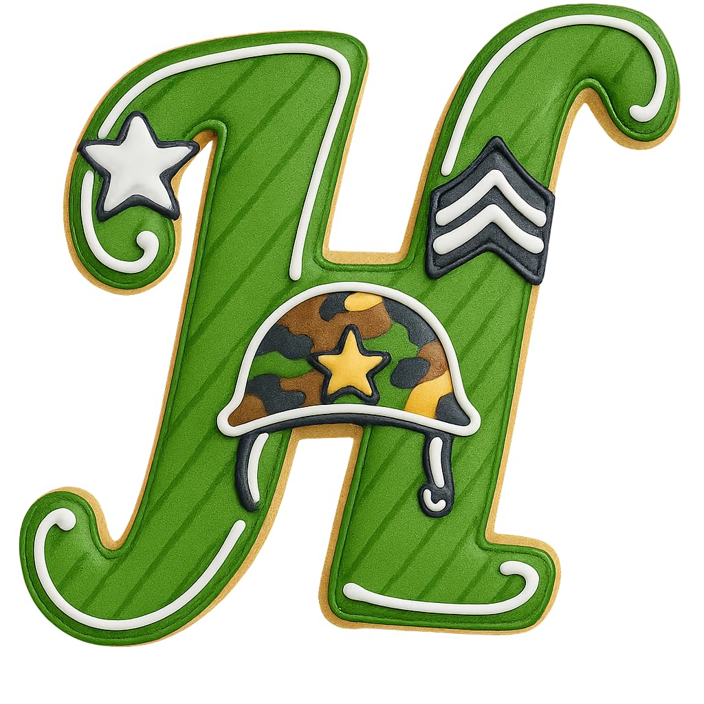 Cursive Letter H Cookie Cutter