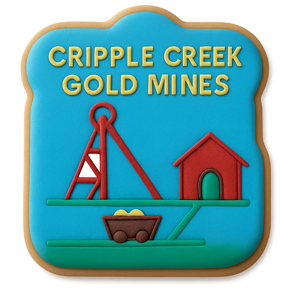Cripple Creek Gold Mine Cookie Cutter - 4x3.8" Premium Baking Tool