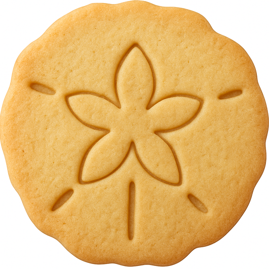Sand Dollar Cookie Cutter & Stamp 4x4" for Baking Fondant Clay Embosser Gifts